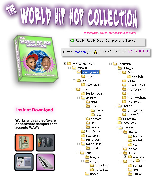 Product picture    The World Hip Hop Collection